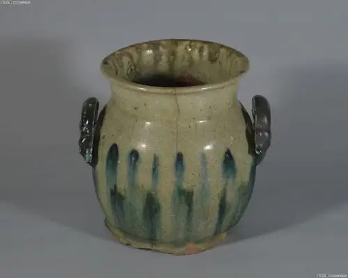 长沙窑兰彩双系尊 - 老窑瓷器 - 陶器 瓷器 紫砂 - 盛世收藏论坛 玉器