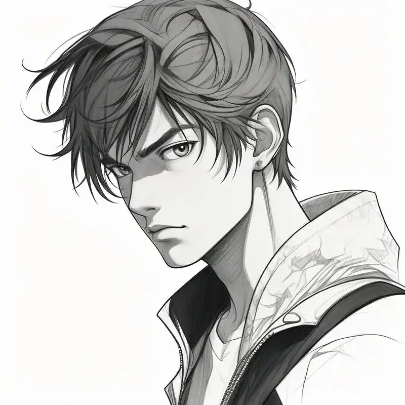 男漫画铅笔人物头像|96素描的魅力 亲们,来看看这些男漫画铅笔人物