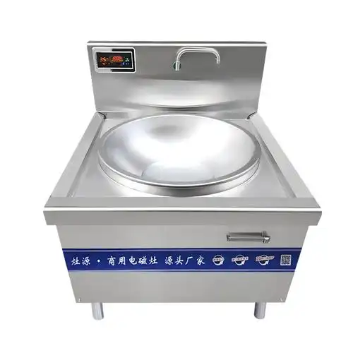食堂大锅菜电磁炒锅 1米单头电磁大锅灶供货商