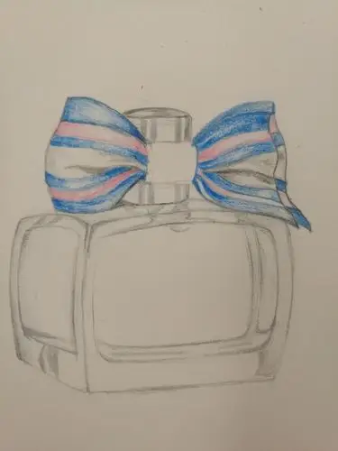 彩铅香水瓶附绘画步骤