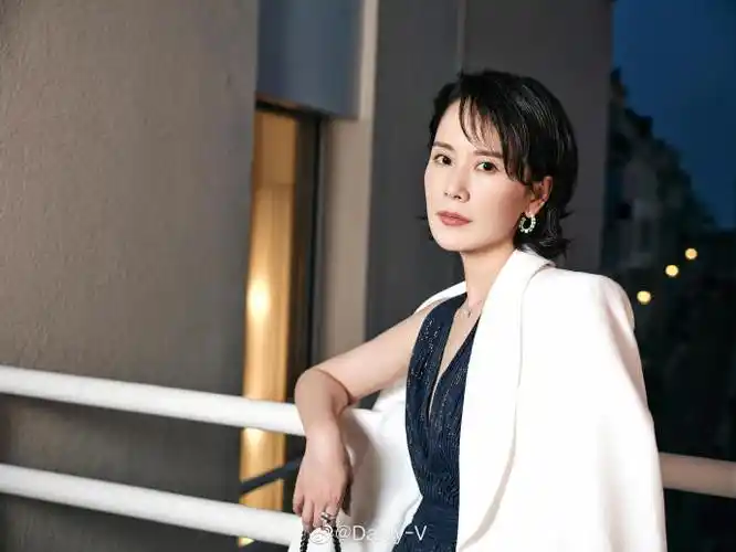 v-style#@海清在昨天的戛纳电影节品牌晚宴上换了一个很新鲜的发型