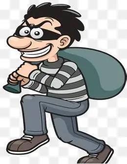 蒙面小偷简笔画