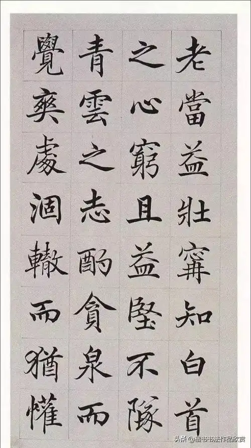 正楷字作品(颜值最高的10幅楷书作品欣赏)(43)