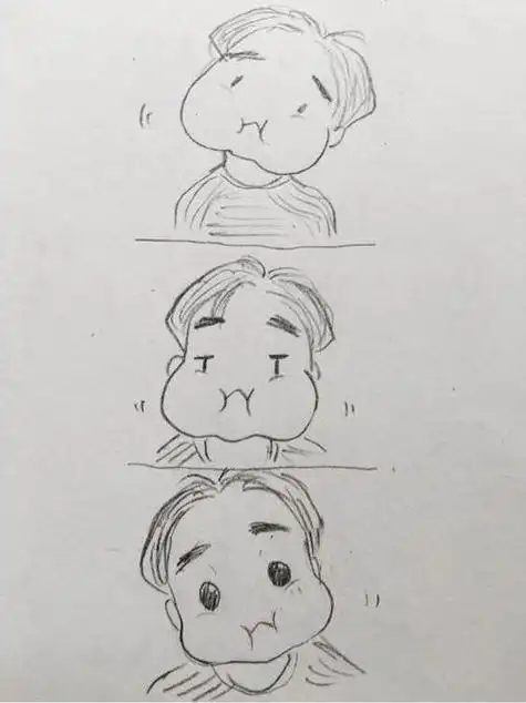 张国荣签字笔简笔画