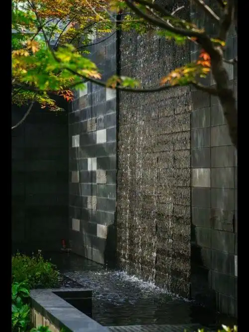 庭院流水景墙水幕墙设计灵感
