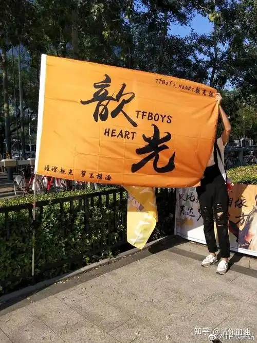 哪位姐妹有tfboys应援图就那个有大旗的谢谢