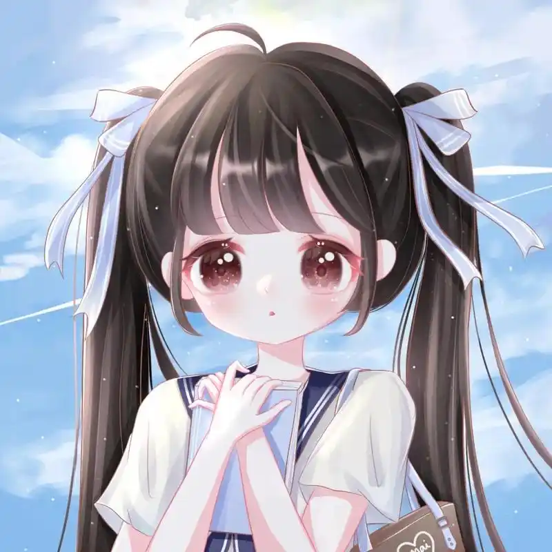 呆萌动漫女生头像,简直卡哇伊