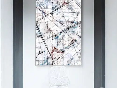 现代简约抽象艺术线条北欧装饰画系列之三