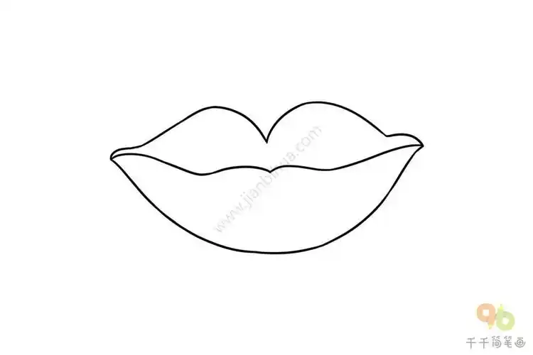 红嘴唇手帐素材简笔画