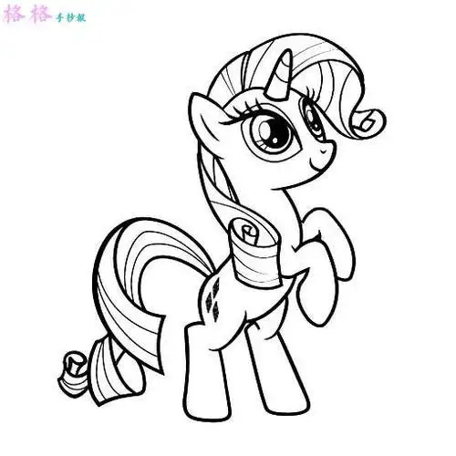 小马宝莉醒目露露简笔画