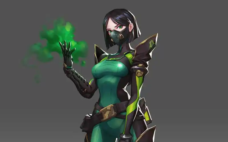 3d建模次世代游戏女性角色-无畏契约毒蛇