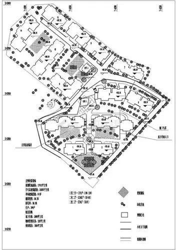 35800平方米小区规划设计施工图