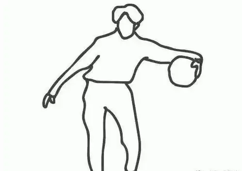 蔡徐坤简笔画打篮球