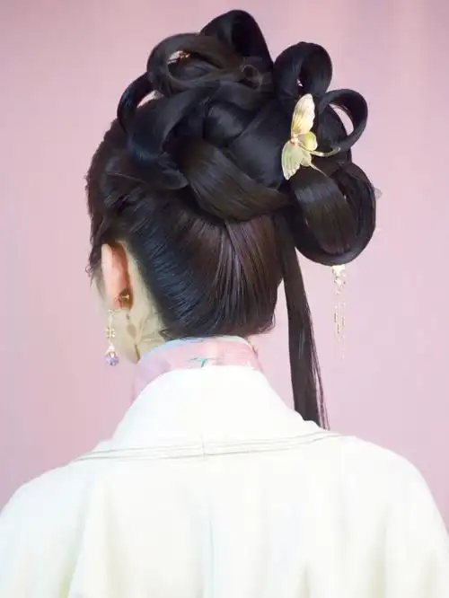 汉服发型治愈系0269宋制后脑勺