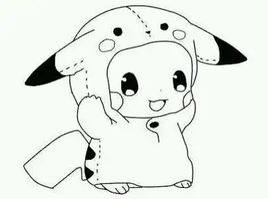 皮卡丘简笔画最萌皮卡丘的画法动漫人物简笔画可爱的皮卡丘萌萌哒的