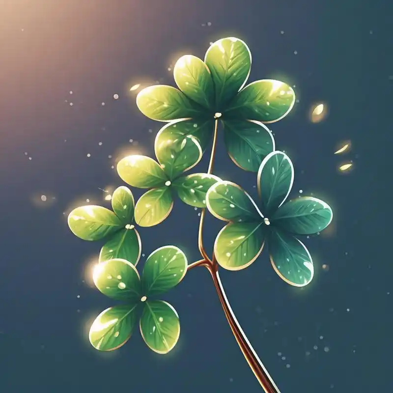 试试这款幸运四叶草微信头像吧!