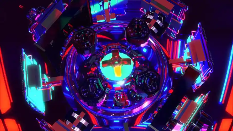 原创震撼全息立体炫酷机械元素vj