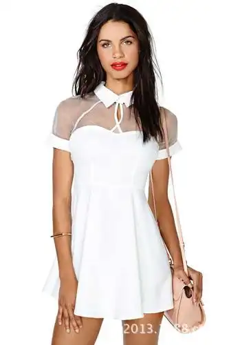 9047|速卖通热销透明网纱性感透视礼服裙|俱乐部服|情趣内衣厂家