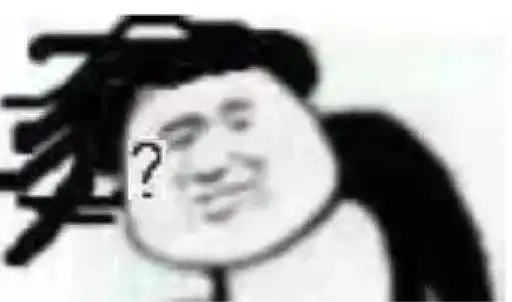 长发版熊猫头问号表情包问号熊猫长发表情