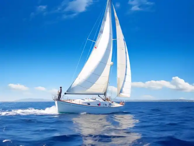 大海帆船大海电脑壁纸清新海边背景风景旅游度假宣传