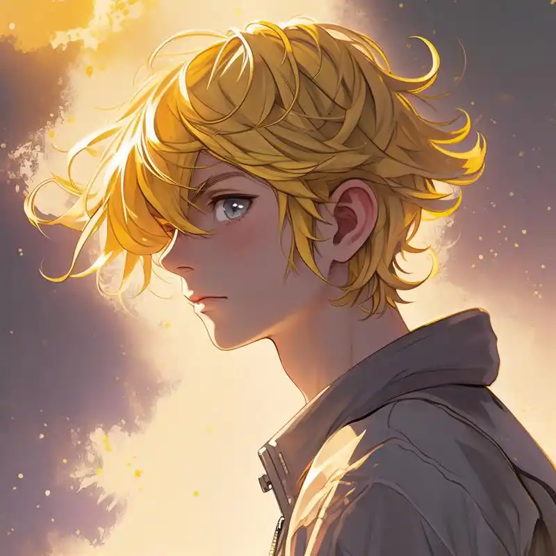 试试这些黄头发的男生头像吧!