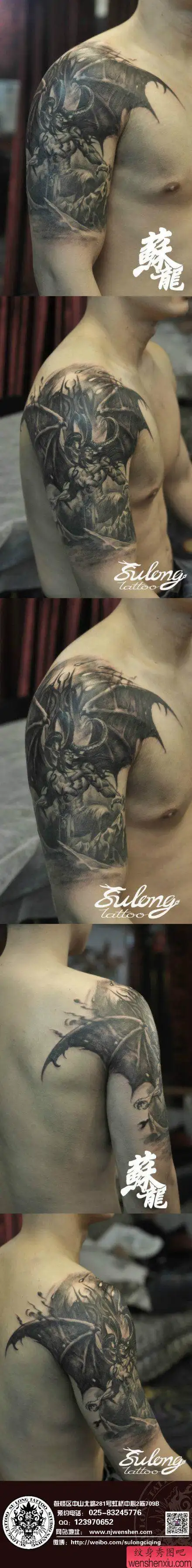 霸气超牛的恶魔撒旦纹身图案