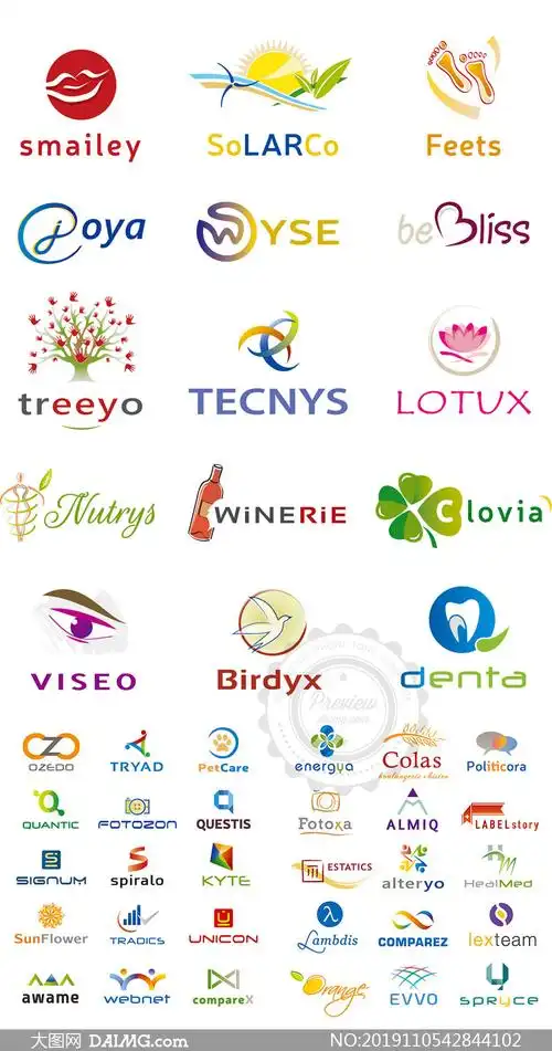 多种创意图案标志设计主题矢量素材