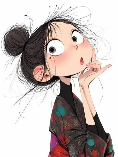 国风元素可爱少女头像.    #二次元新鲜事##女生头像