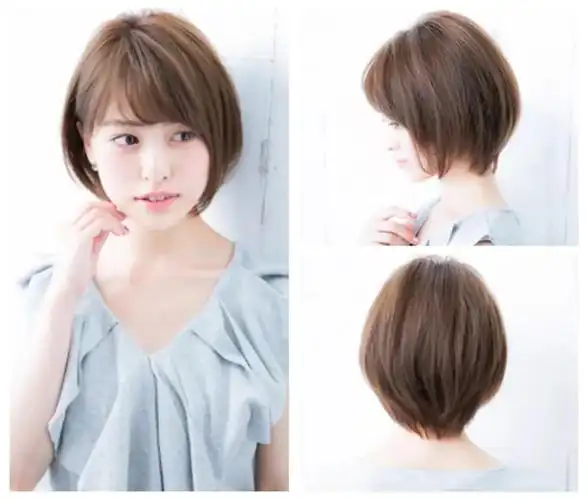 2018流行圆弧短发,圆弧短发 发尾内收,瘦脸减龄利器
