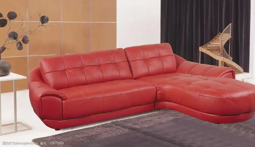 现代皮沙发图片