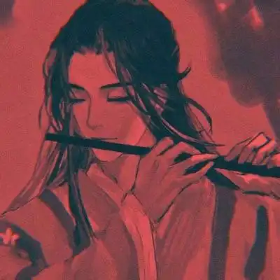 红色系动漫古风男头像孤独古风男妖孽头像