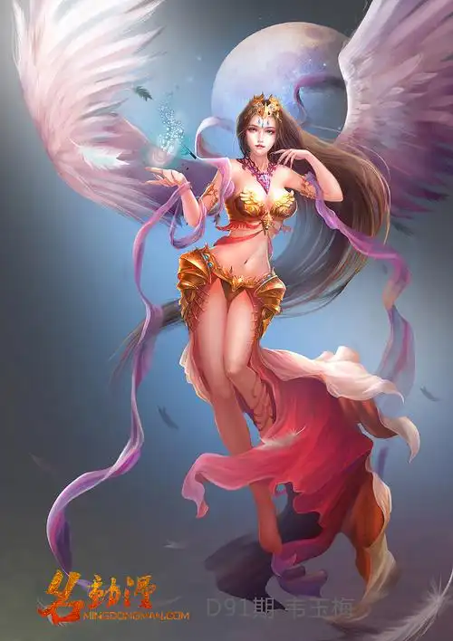 中国风游戏美女|插画|游戏原画|武汉名动漫_原创作品-站酷zcool