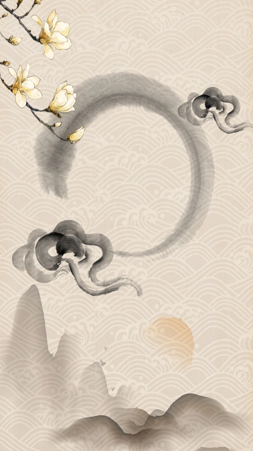 禅文化佛文化背景设计图