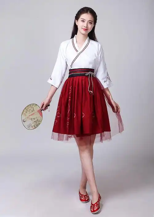 汉服古装交领汉元素古典服改良古风襦裙学生日常中国风套装