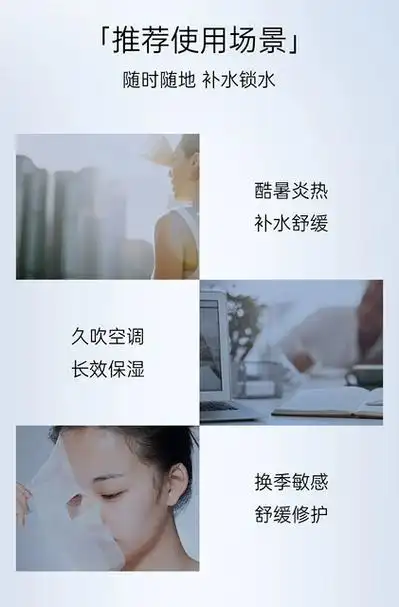 拍3件单片低至26元斐思妮双重透明质酸钠韩国进口核心成分专为补水而