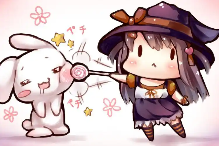 萌q版二次元卖萌插画动漫