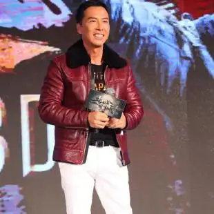 甄子丹同款皮衣男潮机车韩版真夹克