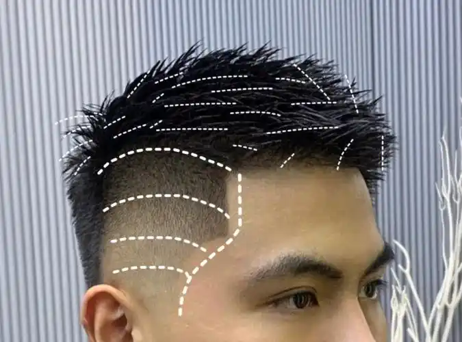 男生短发立体短前刺男士发型