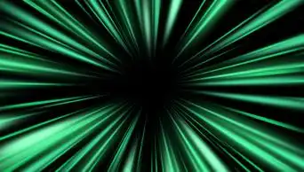 绿色放射光线特效光效科技线条线