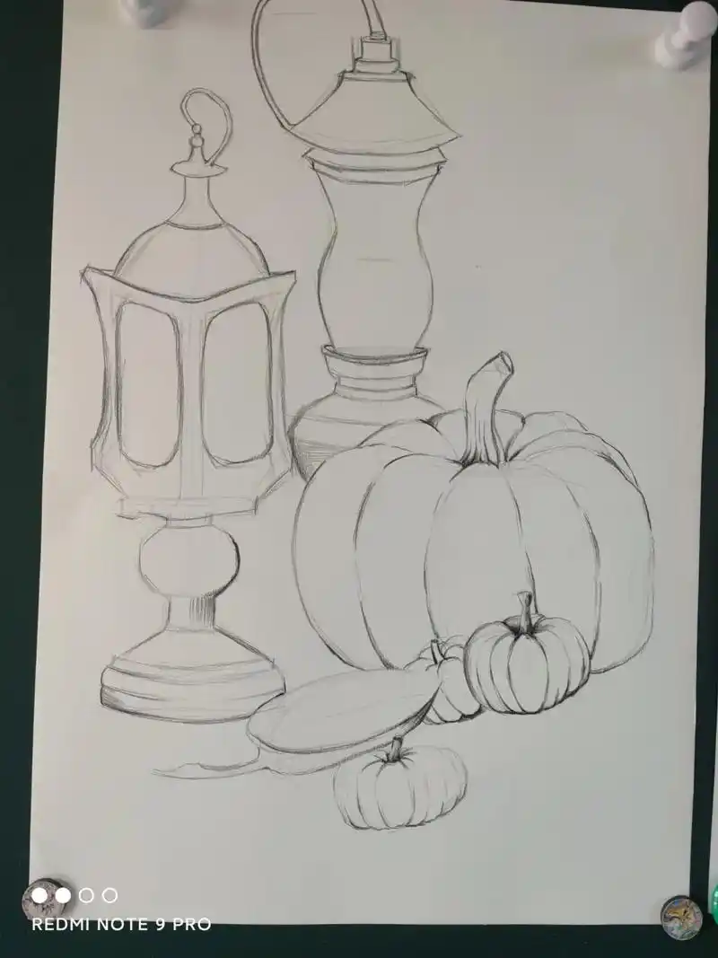 今天教七年级画一幅彩铅画 - 抖音