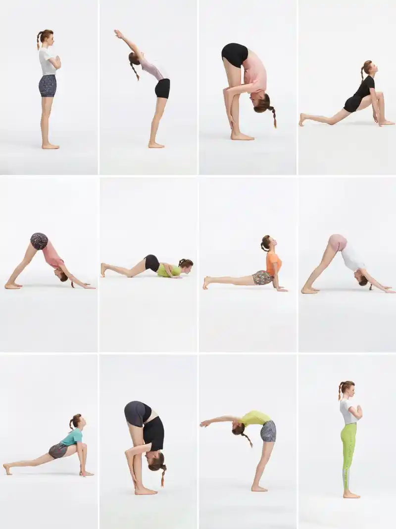 瑜伽初学|拜日式十二式 |建议收藏!