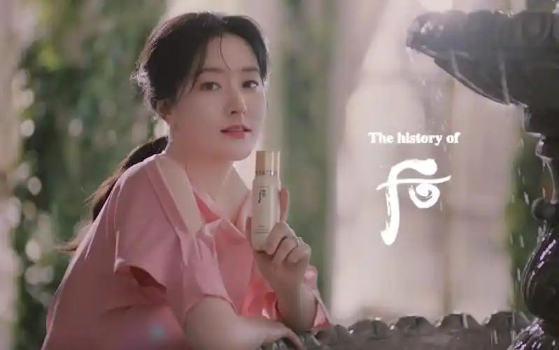 【韩国广告】the history of 后 秘贴循环精华广告-李英爱