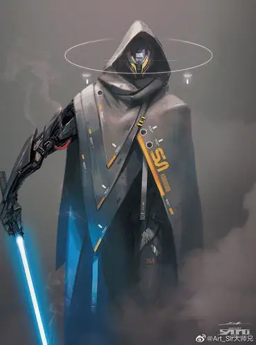 科技风插画人物 画师esteo