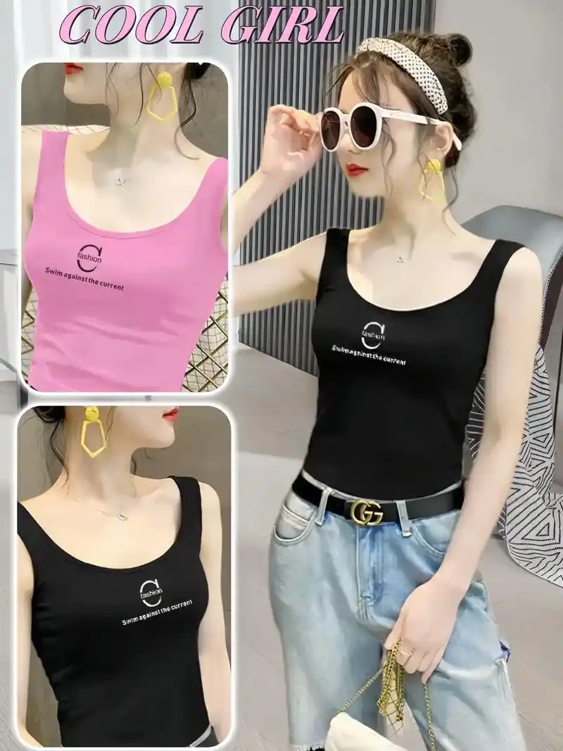 纯棉吊带背心,女神必备! 纯棉材质的小背心,让你感受