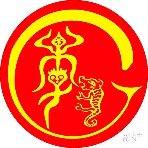 李氏图腾,由凤,龙,虎三大吉祥物和李字组成.