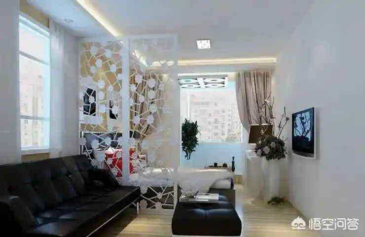客厅怎样隔出一个卧室?很实用好看还显得不拥挤