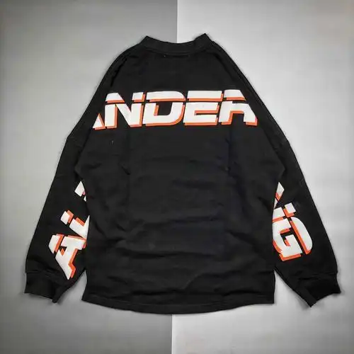 alexanderwang亚历山大19fw基础字母logo厚板印花长袖圆领卫衣