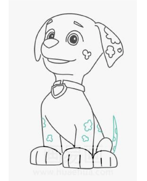 汪汪队简笔画大全 汪汪队简笔画大全带颜色