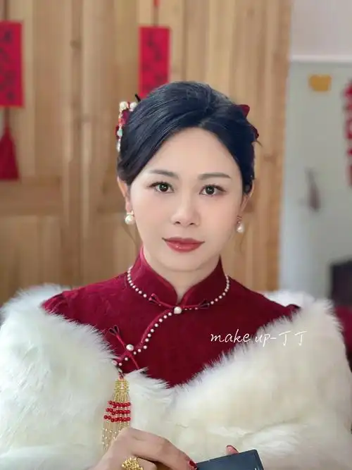 高级感满满的贵气少奶奶旗袍造型7315