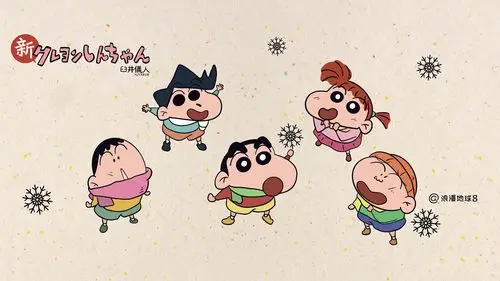 蜡笔小新精美插画高清桌面壁纸_卡通动漫_壁纸下载_美桌网